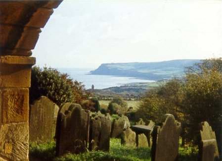 view of ravenscar from old bay church